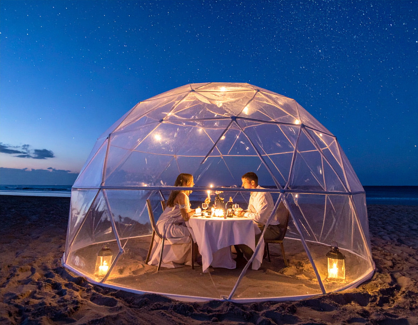Pranzo o Cena in Bubble sul mare (per 2 persone)