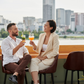 Aperitivo al tramonto su rooftop